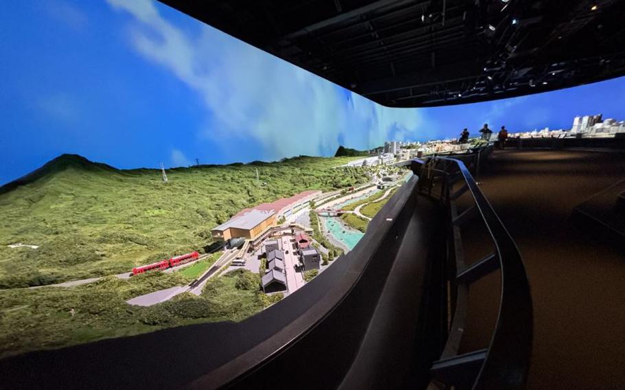 railroad diorama at Romancecar Museum